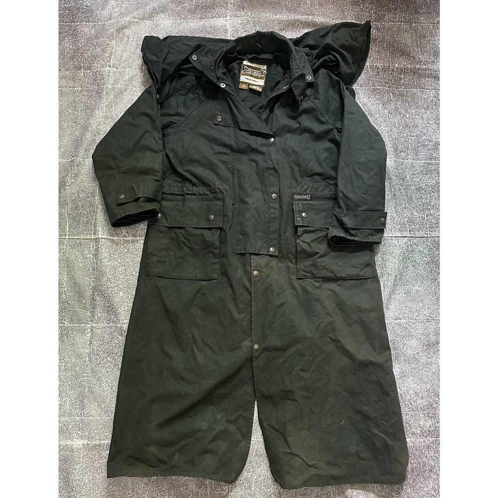 Mens Driza-Bone Australia Waxed Canvas Deluxe Equestrian Riding Coat Jacket Sz M